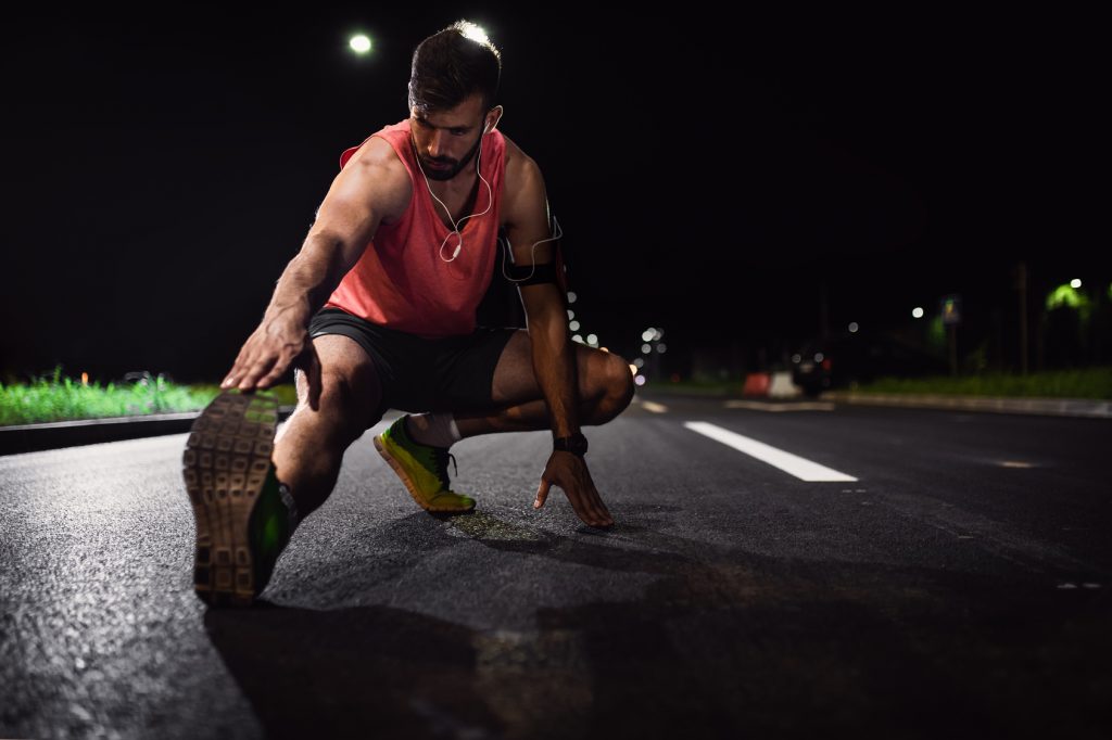 running at night